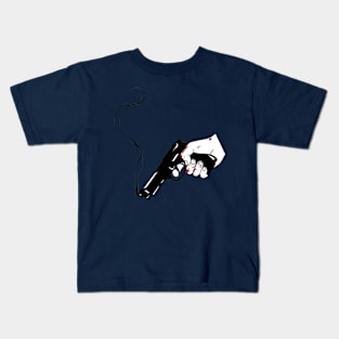 Steamy Pistol Sketch Kids T-Shirt